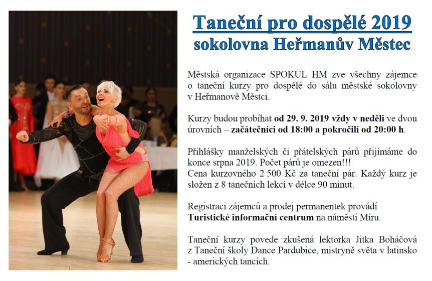 Taneční pro dospělé 2019