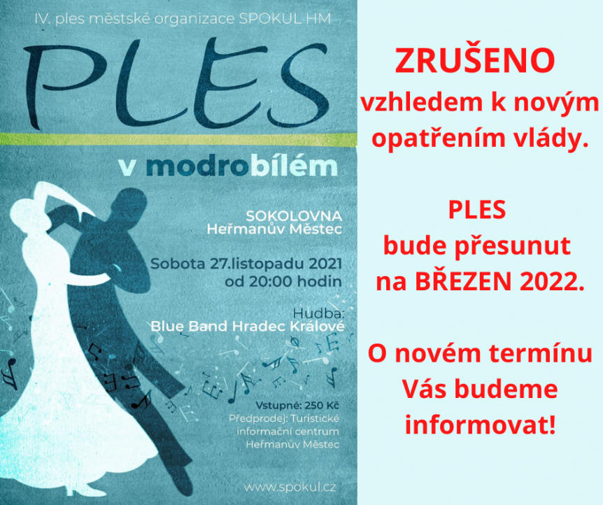 Ples zrušen