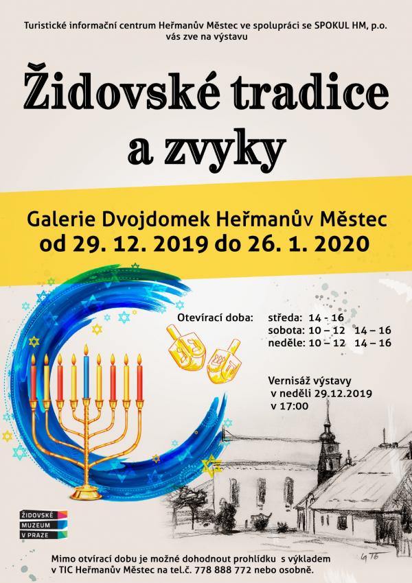 výstava Židovské tradice a zvyky v Galerii Dvojdomek